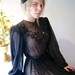30s Dress // Vintage 1930s Femme Fatale Silk Chiffon Dress S