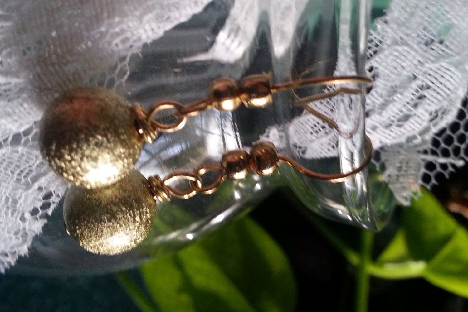 Gold Dust Woman beaded earrings Gift Earrings Giveaway with Purchase