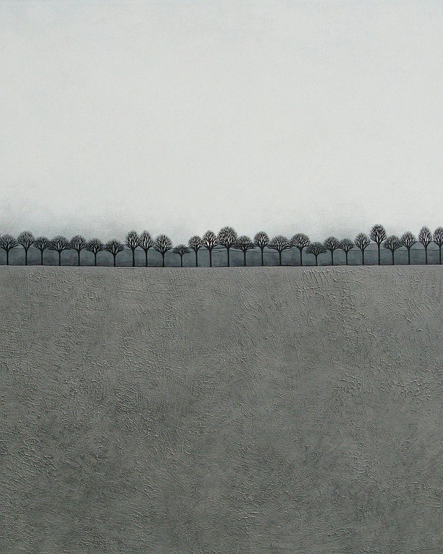 intermission 2 // archival 8x10 fine art print from my original winter landscape painting // by natasha newton