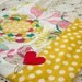 Small Security Blanket with Satin Backing and Ribbon Loop for Baby