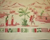 Vintage CHP Tablecloth Coffee Making in Colombia