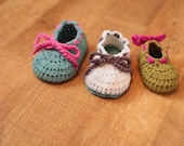 Instant Download - Crochet Pattern - Bodie Baby Booties (Sizes Newborn to 18 mo.)