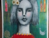 Woman in landscape