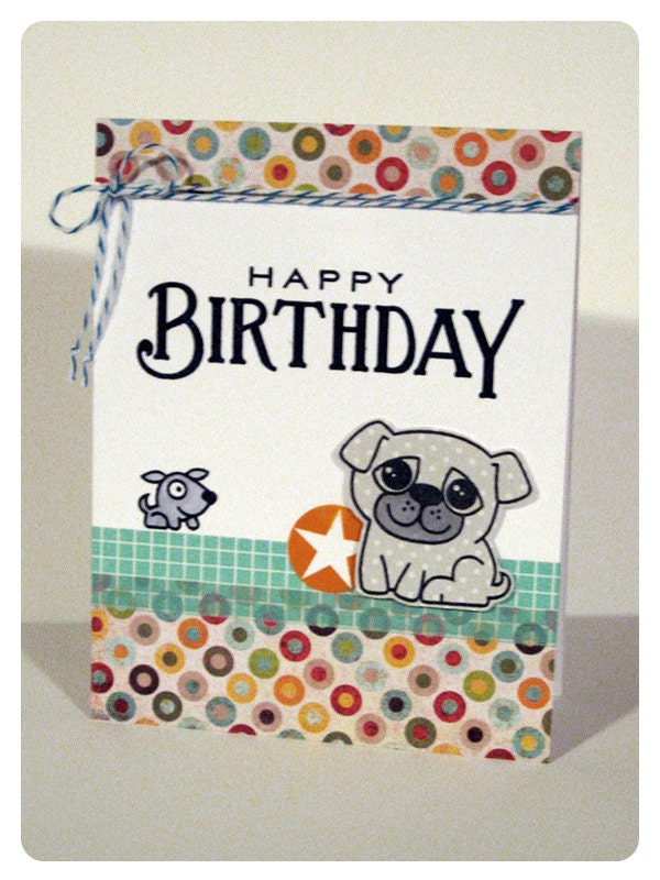 Puppy Happy Birthday Card for Child