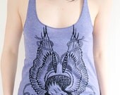 women's tri-blend eagle tank sizes xs, s, m, l