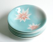 Vintage Pastel Sunburst Bowls