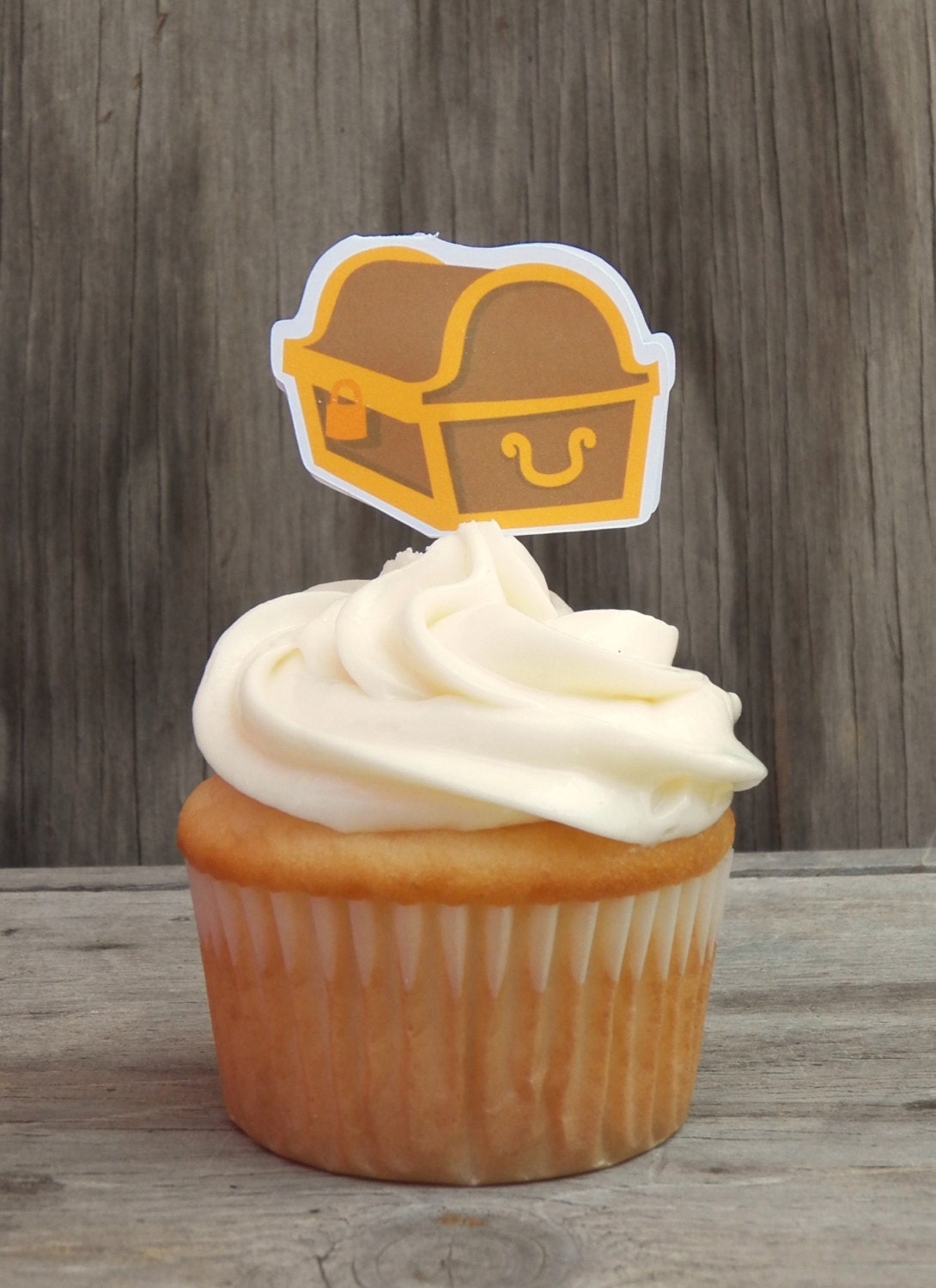 Pirate Boy Party - Set of 12 Treasure Chest Cupcake Toppers by The Birthday House Il_170x135