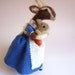 Needle Felted Nanny Goat with Little Bunny