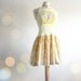 Yellow Floral Dress Upcycled Cothes Eco Friendly Women's Clothing Sleeveless Sundress Casual Day Dress Small Medium 'LARK'