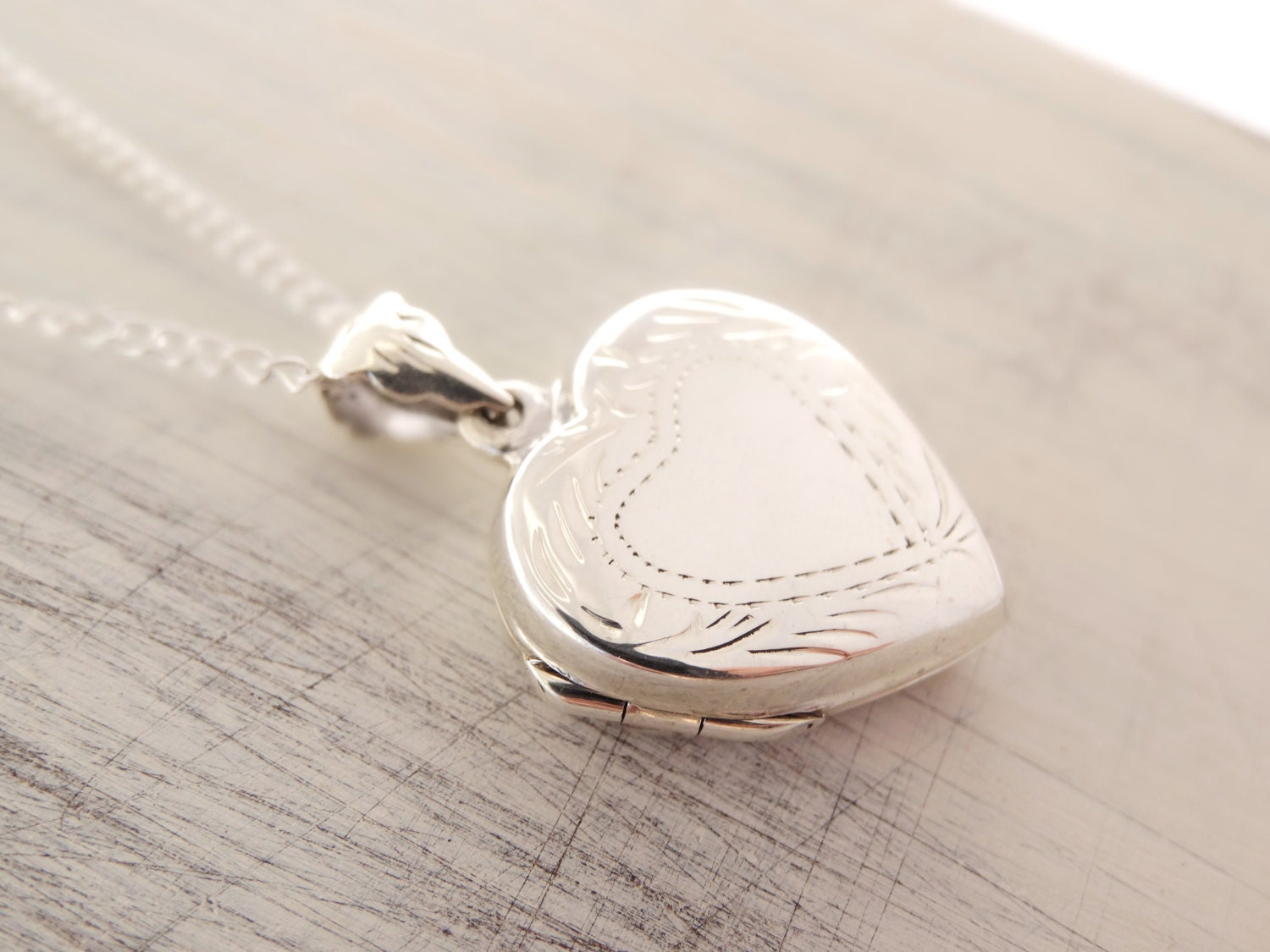 Heart Locket Necklace mothers day gifts sentimental present sterling silver necklace photo locket pendant keepsake gift womens jewelry