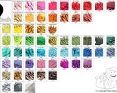 Your Choice Of 25 9 Inch YKK Zippers Mix and Match red orange yellow green blue purple pink brown black white grey