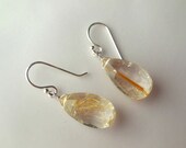 Angel Hair Earrings in Sterling Silver - Bridal Earrings, Wedding Earrings