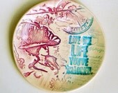 Ceramic Steampunk Bowl, Woman, Trinket Bowl, Catch All, Bridesmaids Favor, Girlfiend, Hostess Gift, Vintage, Sentiment, Girlfriend, Woman
