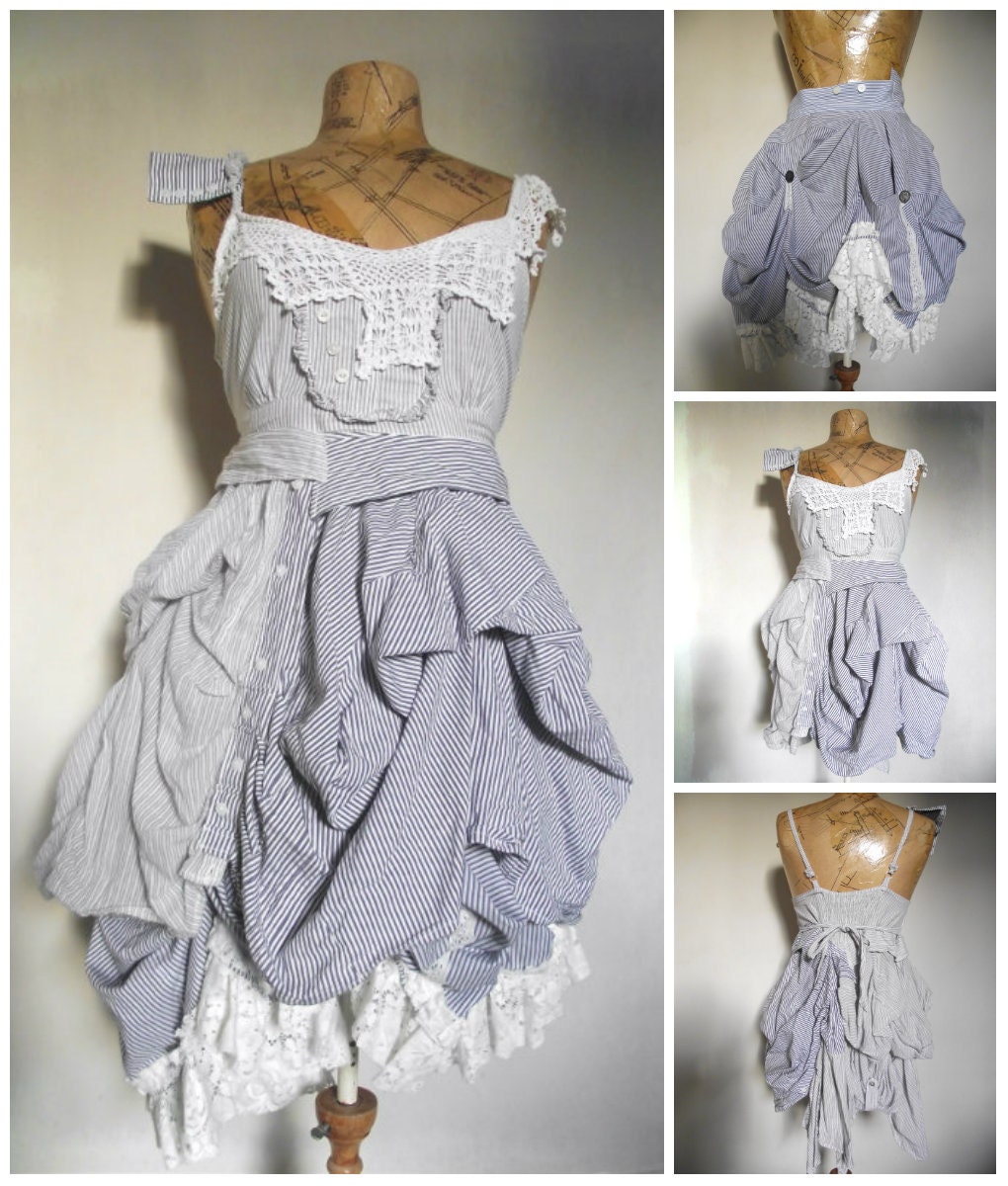 Stripe dress and underskirt