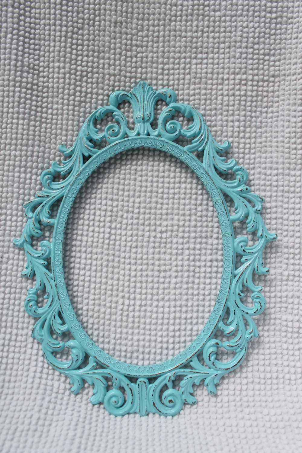 Aqua Rococo Shabby Chic Frame - Made in Italy