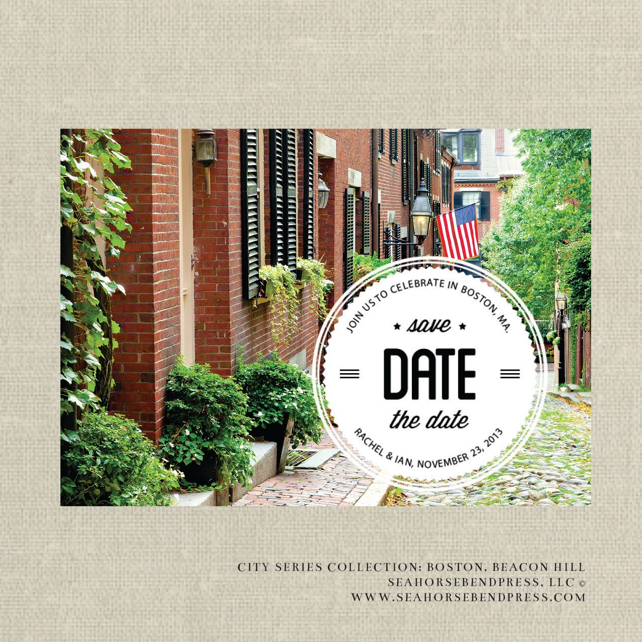 Save The Date - Boston, MA Beacon Hill