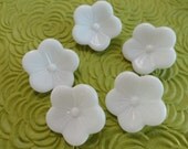 Glass Flower Vintage Buttons