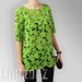 Top Blouse Novelty Wool Puzzle Top