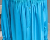 Vintage turquoise sleep top PLUS size 40