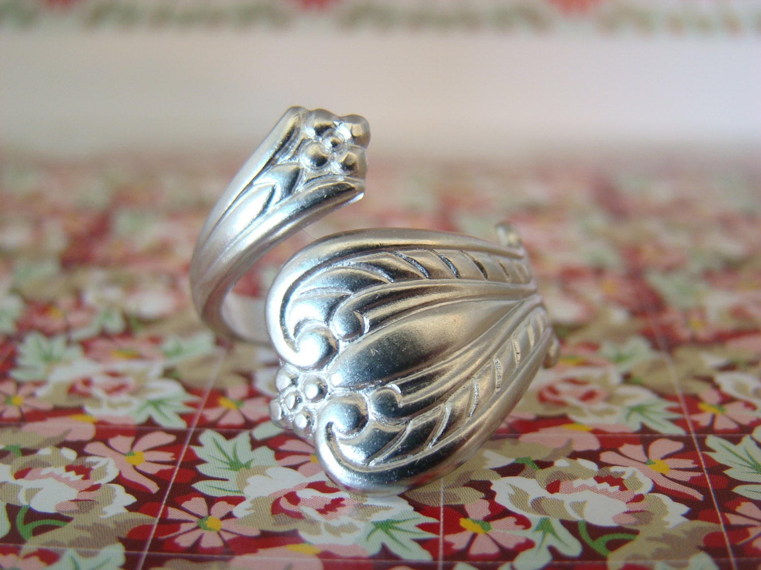 One Spoon Ring, Matte Silver - Style No. Two