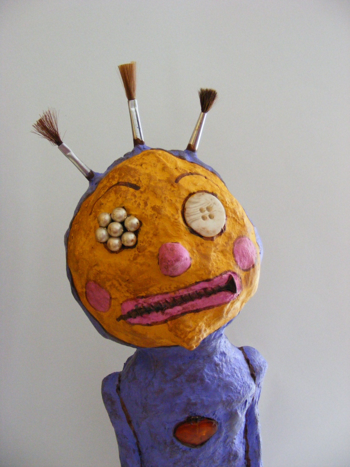 Odds N Ends Primitive Folk Art Doll Sculpture