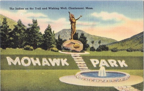 Vintage Massachusetts Postcard - Hail to the Sunrise, Mohawk Trail (Unused)