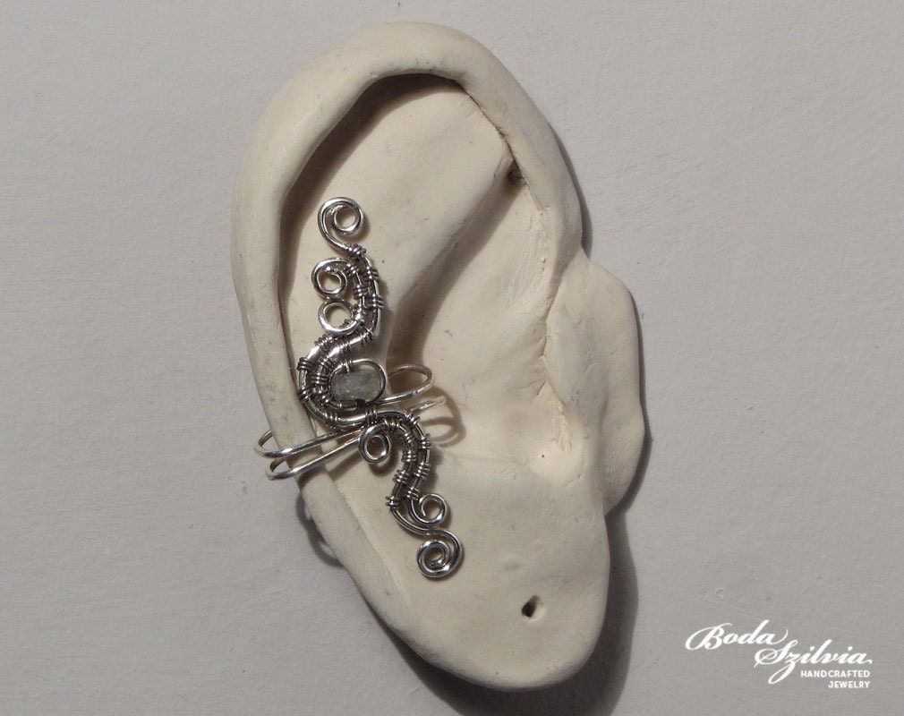 SILVER SWIRLS ear cuff - 2 variations available