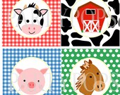 Digital Farm Party Printable, Farm Birthday Party Banner,  Add On and Farm Decoration, Barnyard Party, INSTANT DONWLOAD