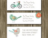 SALE - Custom Return Address Labels - Set of 140 Stickers - Gift Giving, Wedding, Hostess or Housewarming Gift
