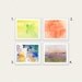Color Block - Watercolor Painting print - Mothers Day - Abstract Painting Many Colors - Any Color Combo - 10.5 x 13.5