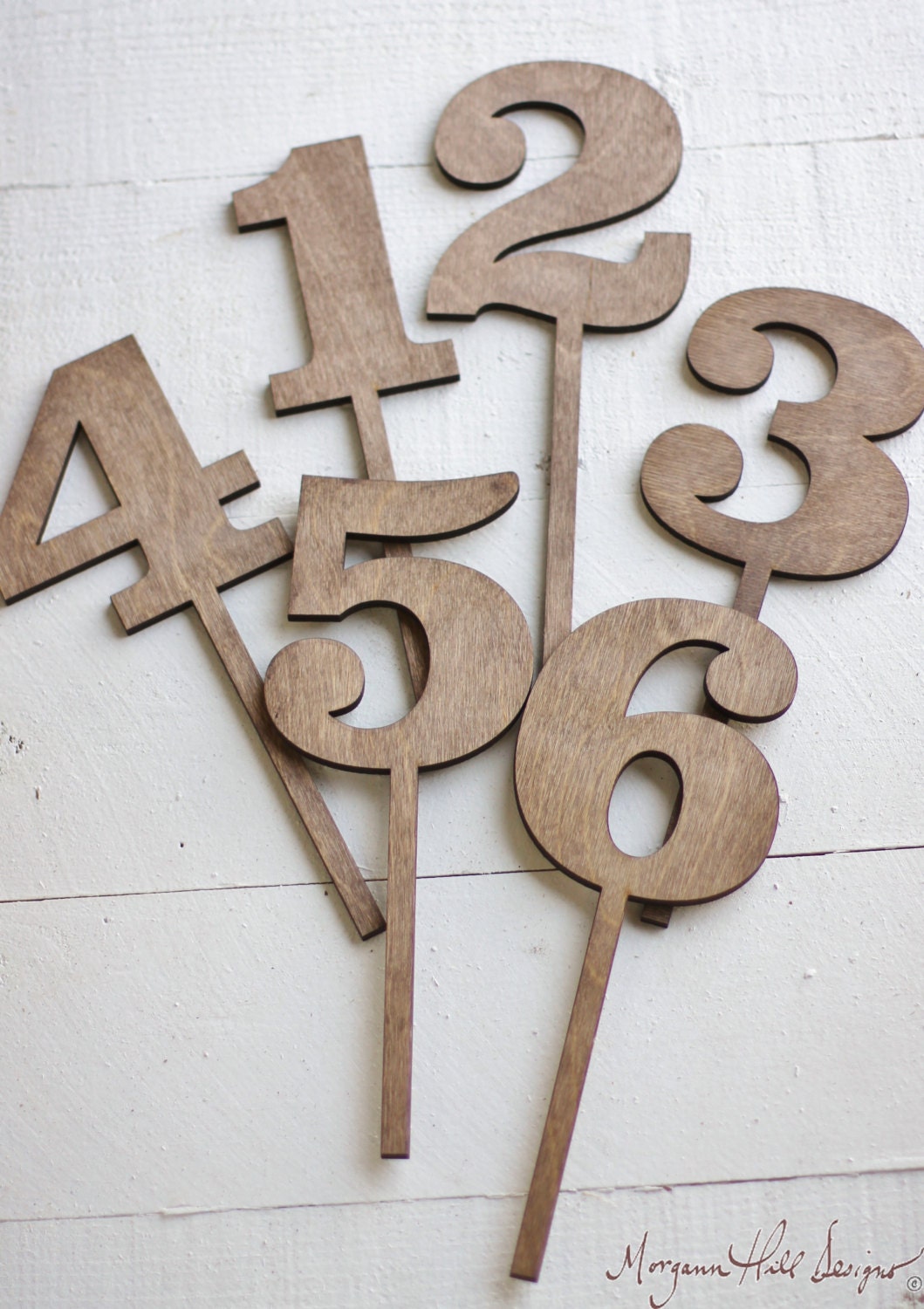 Rustic Table Numbers For Shabby Chic Wedding (Item Number 140082)
