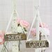 Barn Wood Bride and Groom Wedding Chair Signs Rustic Chic Decor  (Item Number 130016)
