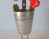 Planter - Reboot Robot Planter Made From a Martini Shaker with Cactus
