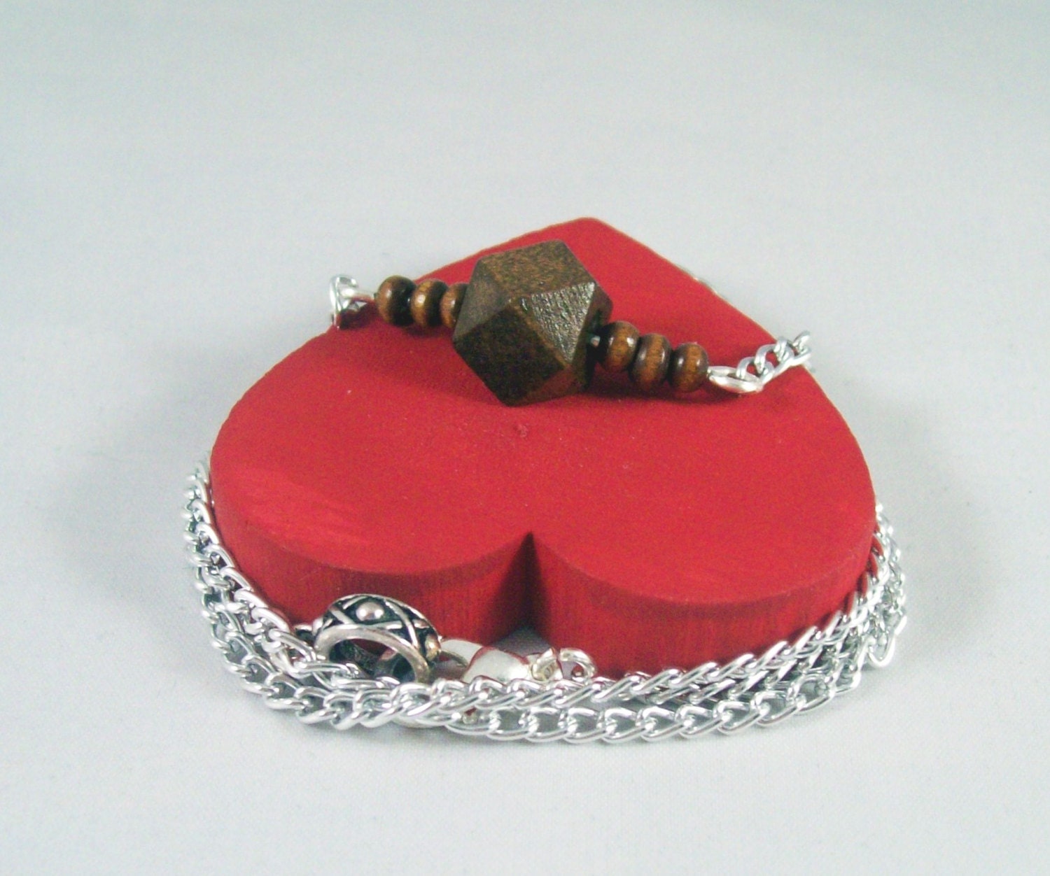 Geometric Reclaimed Wood bar Necklace