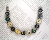 Typewriter Key Bracelet With RARE Keys - Antique Typewriter Jewelry By Haute Keys