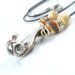 Fork Necklace - Eco Friendly - Silverware Jewelry - Flatware Jewelry - Edgy Necklace - Lampwork Pendant - Upcycled Recycled Repurposed
