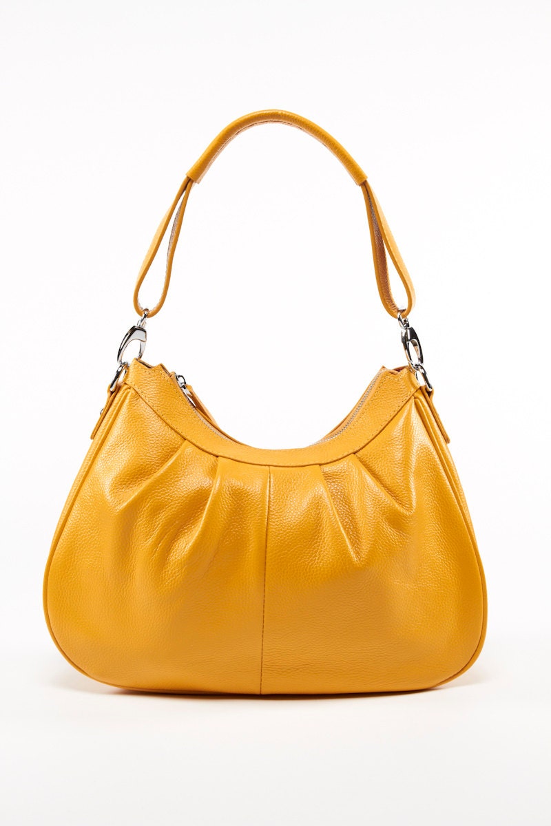 Leather hobo bag, leather handbag, Maya