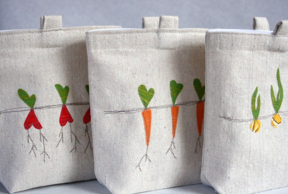 Reusable Sandwich and Snack Bags, Set of 6, 3 in Each Size