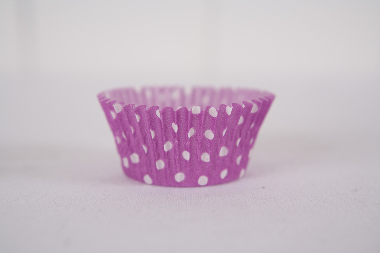 24 Cupcake Liners - Purple and White Polka Dot - Purple Polka Dot Cupcake Liner Il_170x135