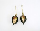 ornaments - mosaic handmade in 2 natural pods - Christmas Tree and House decoration
