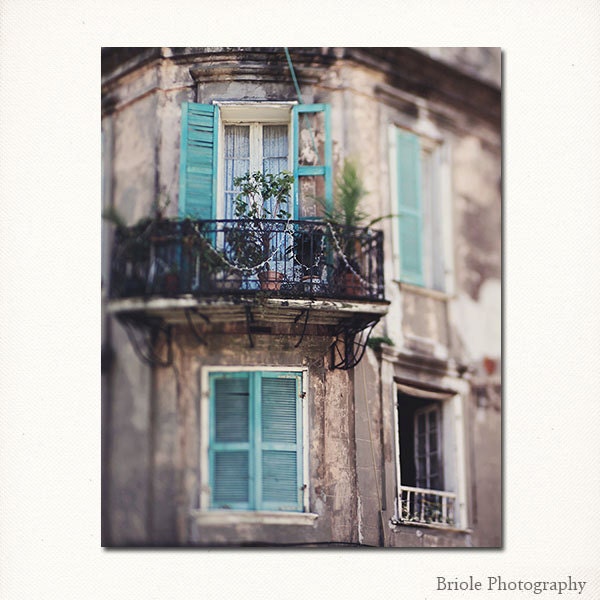 New Orleans Photography Art, French Quarter Photograph.  Affordable Wall Art 8"x10" Print. Mardi Gras.