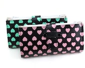 Black'n'Pink Hearted Lady Wallet - Tell her you love her you cheap jerk