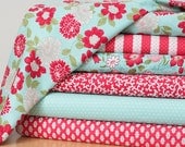 Crib Bedding--Vintage Baby Girl--3 PC Set--Skirt, Blanket, Sheet