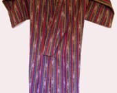 1960s GEOMETRIC MEISEN Pure Cotton KIMONO