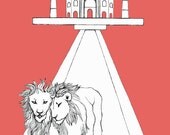 Lion brothers drawing