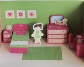 Printable bedroom - PDF paper craft