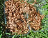 Hand dyed cocao brown Teeswater Curls fleece 57 gr for Doll Hair - Blythe Doll Hair ,  Art Dolls, blythe reroot  , spinning and felt