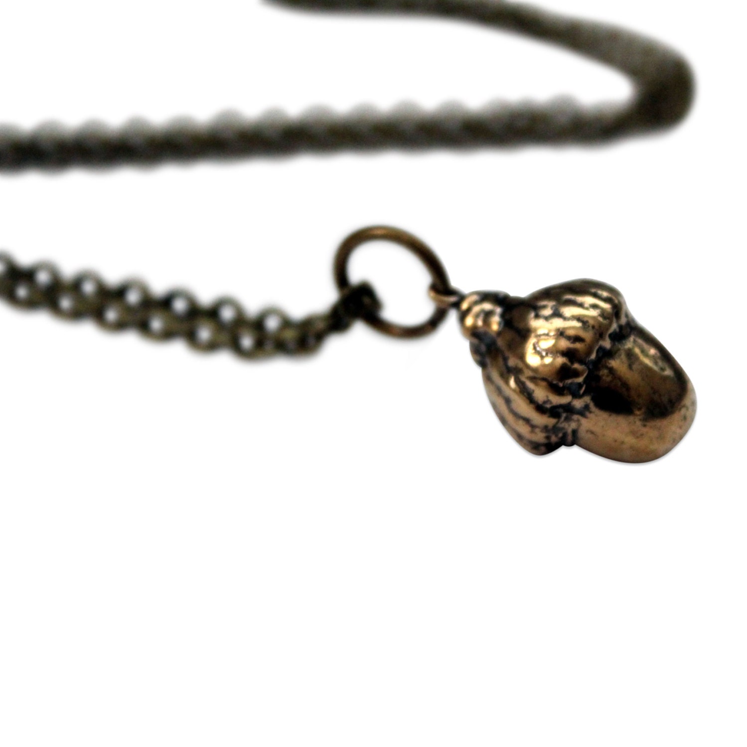 Bronze Acorn Necklace - Gwen Delicious Jewelry Designs