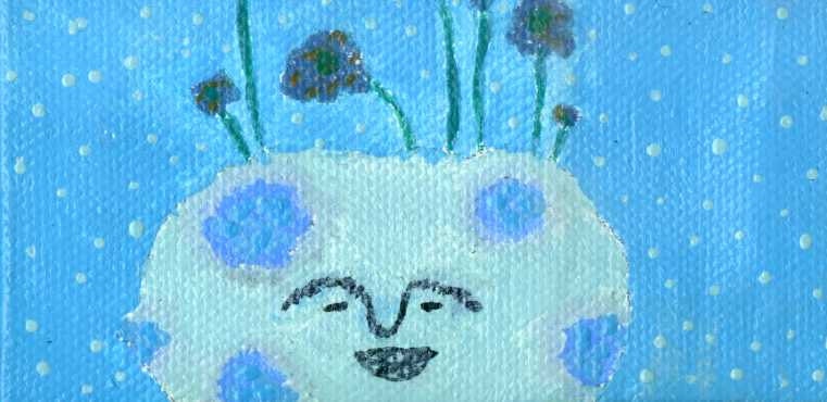 Tear collector - orginal acrylic painting
