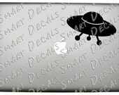 Retro Space UFO Macbook Laptop small Vinyl Decal Sticker Alien Spaceship Unidentified Flying Object